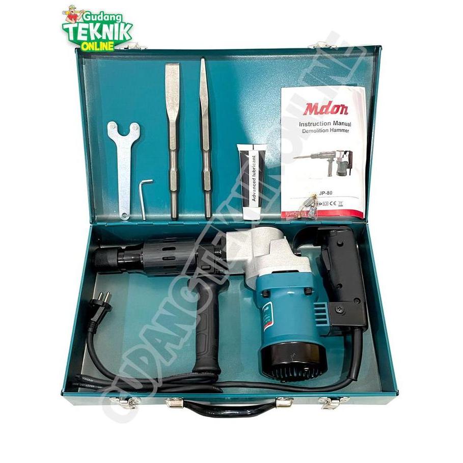PHRENA Demolition Hammer MDON JP80 / Mesin Bor Bobok Beton Beton Tembok Jack Rotary Hammer SDS JP-80