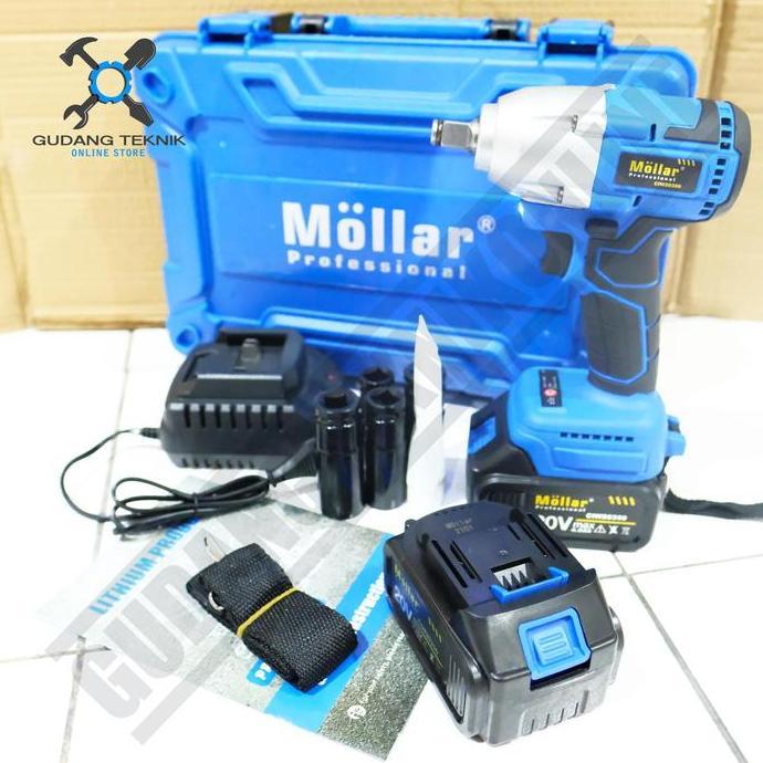 ARURU Cordless Impact Wrench MOLLAR CIW20350 20Volt Impact Wrench Baterai