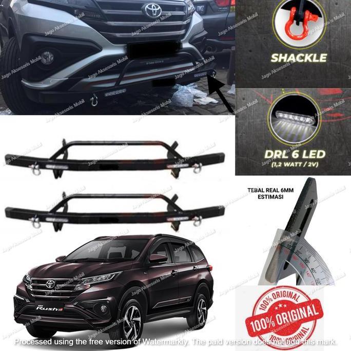 Terlaris, Bumper Besi Depan Belakang Pelindung Bemper Mobil Rush 2018-2023 Up