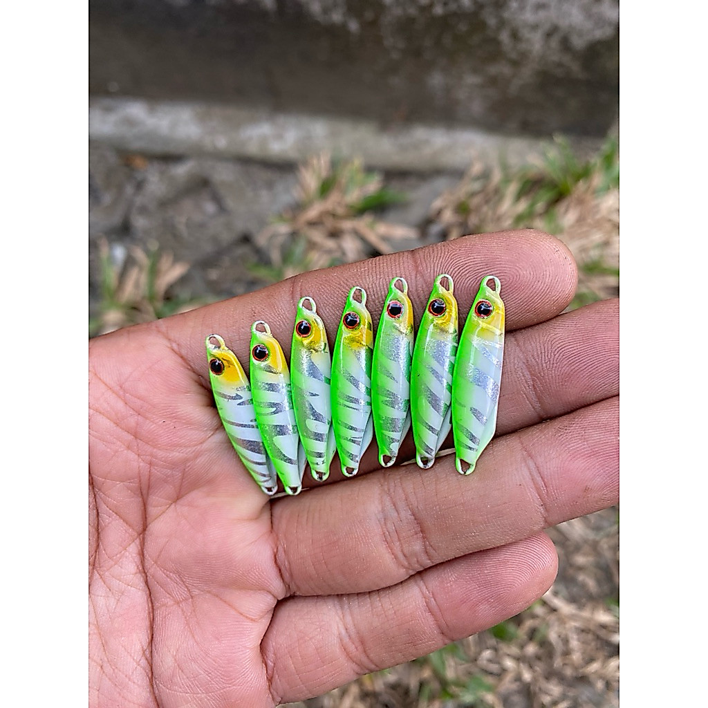 micro jig 5 gram full gid hijau dmc /moon’s lure