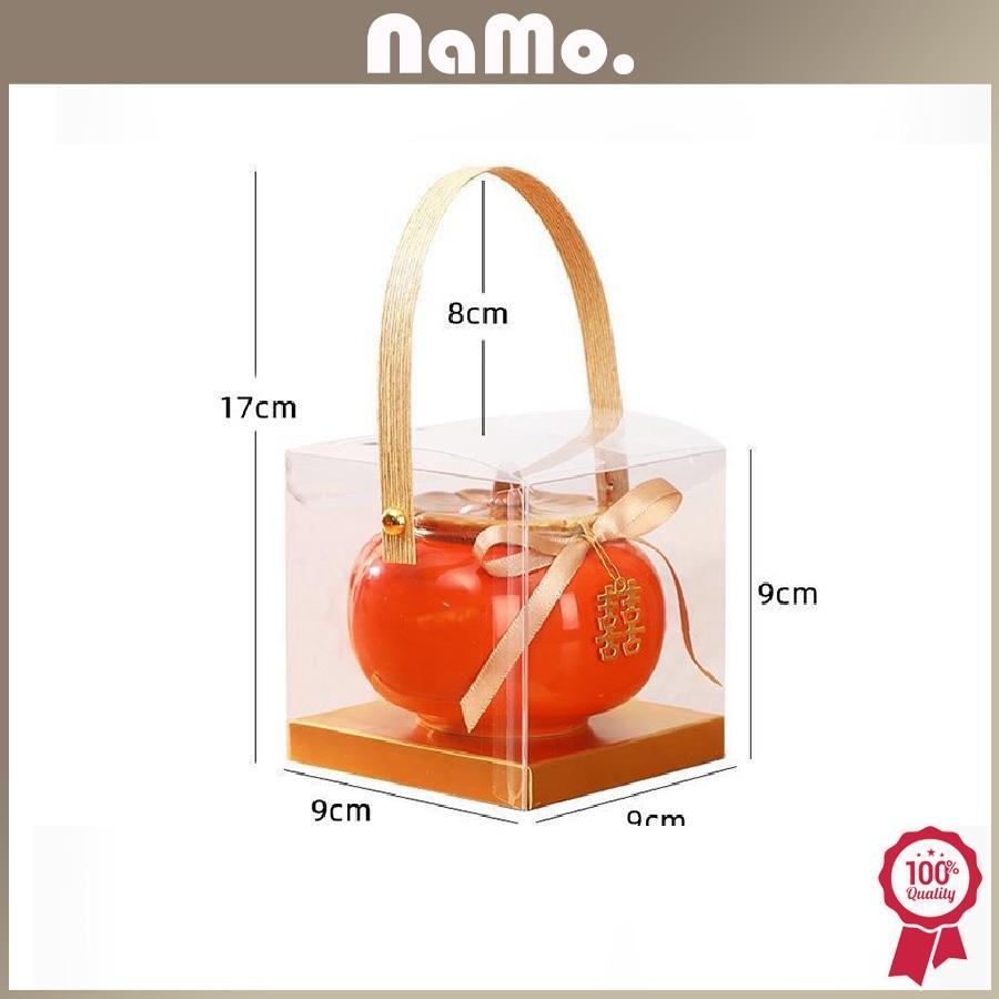 Namo Gift - Candy Box Guci Keramik Bentuk Buah Kesemek / Gift Box Souvenir Guci Keramik
