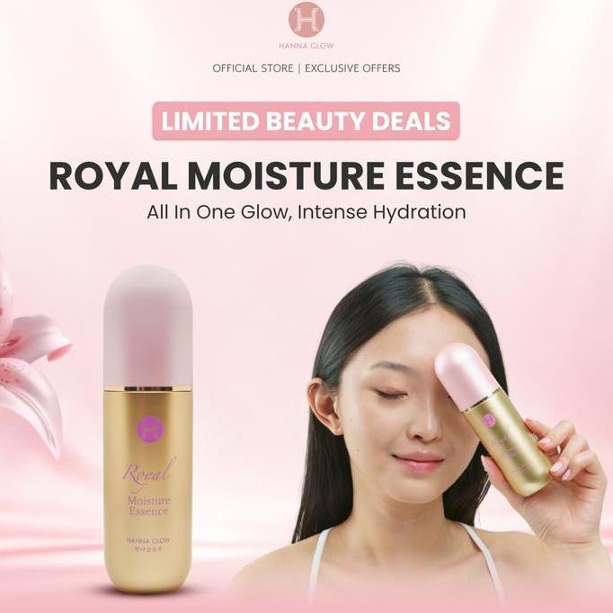 HANNA GLOW Royal Moisture Essence 100ml Melembapkan & Anti Aging  | Hydrating Essence Skincare Korea