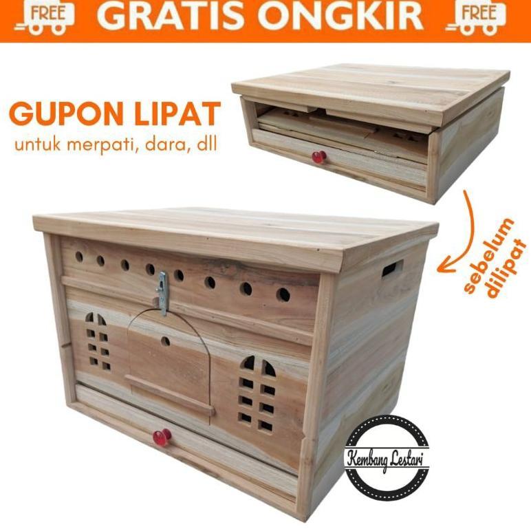 NEWW Pagupon Gupon Merpati Kayu Jati Lipat Kandang Dara Lipat