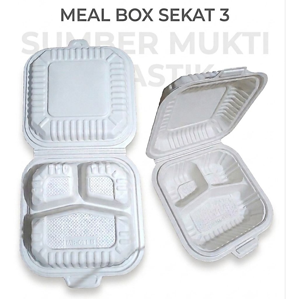 Meal Box Sekat 3 || isi 50 pcs