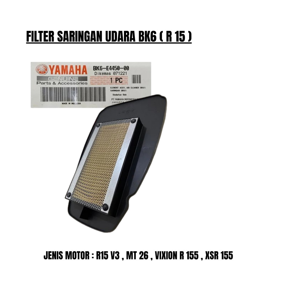 FILTER UDARA R 15 BK6 BERKUALITAS ( SKM )