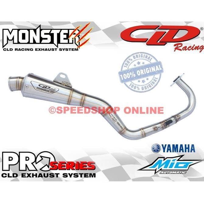 Best Promo, Knalpot Cld Yamaha Mio Fino Nouvo Original Type Monster Pro Series