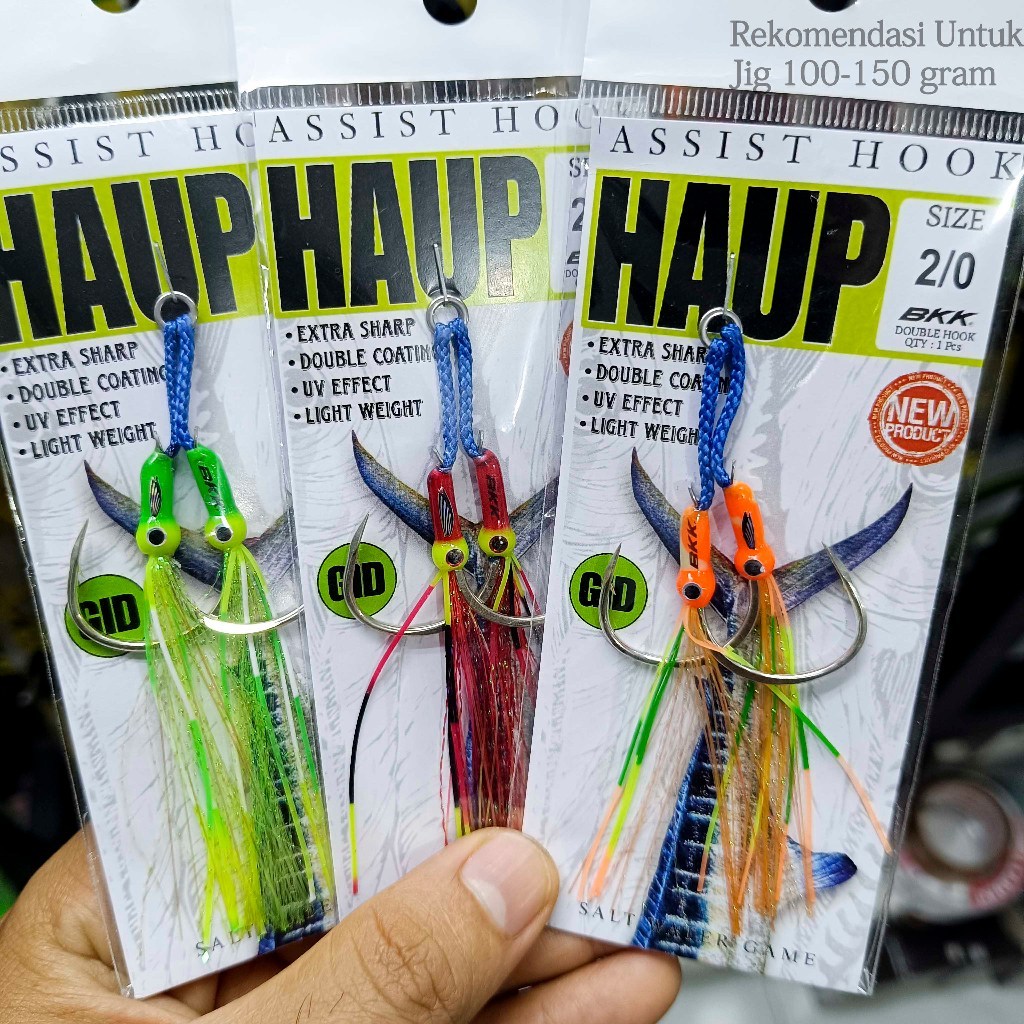 Assist Hook BKK 2/0 Rekomendasi Jig 100-150 gram - Kail Pancing Jigging