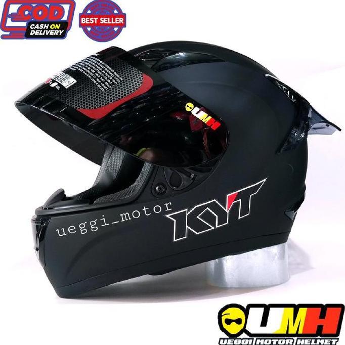 Helmet- Helm Kyt R10 Black Doff Standar Fulface