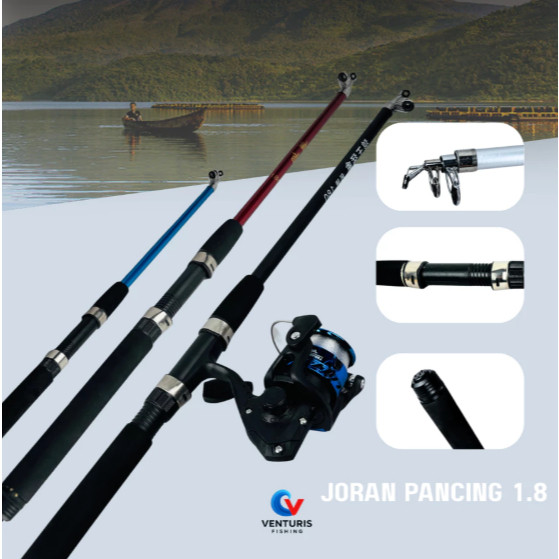 Venturis Joran pancing 1.8 antena panjang fiber solid