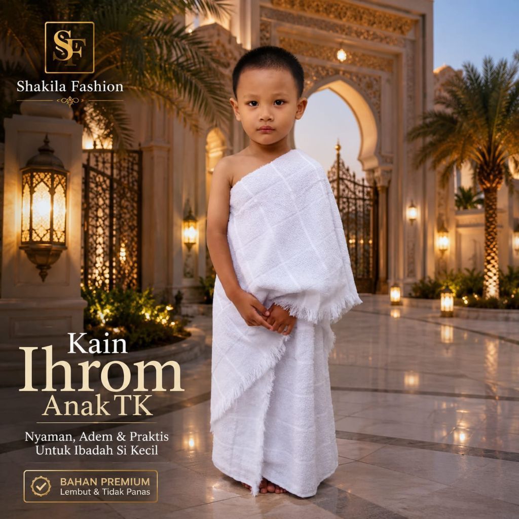 Kain Ihram Anak Laki-laki//Pakaian Ihram Anak TK //Kain Ihram Manasik Haji Anak TK.