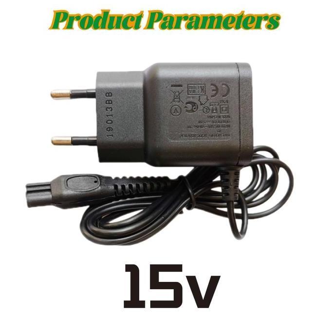 KOZO Adapter Power Charger Shaver Philips Series HQ8505 15V EU Plug Untuk Mengisi Daya Alat Cukur Ph