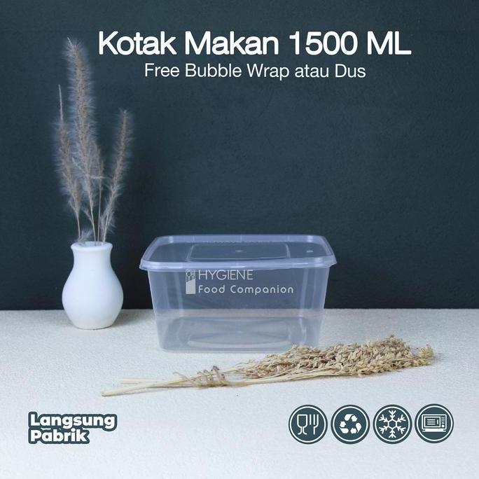 Thinwall Square 1500 ml / Thinwall Persegi 1500 ml / Kotak Thinwall