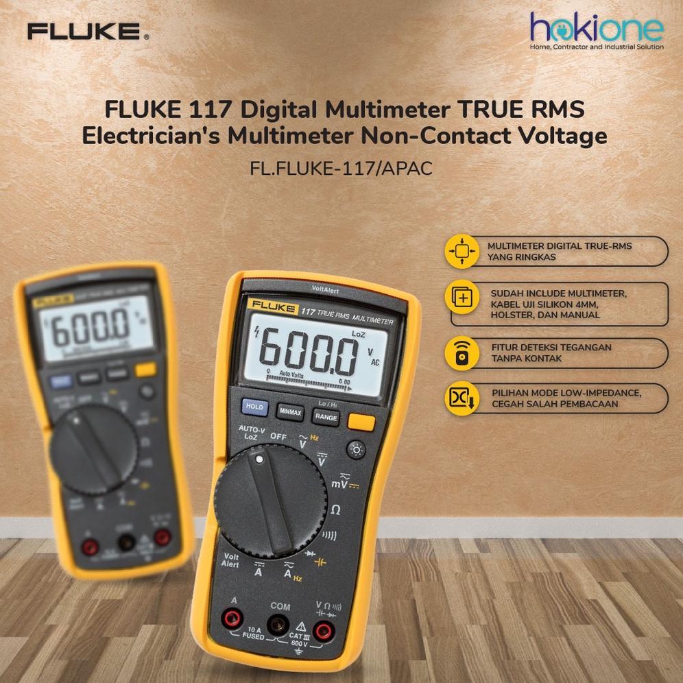 Fluke 117 Electrician'S Multimeter With Non-Contact Voltage - Fluke-117/Apac