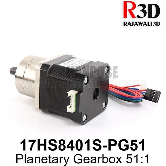 Nema 17 Stepper Motor 17Hs8401+Pg51 1.7A Planetary Gearbox