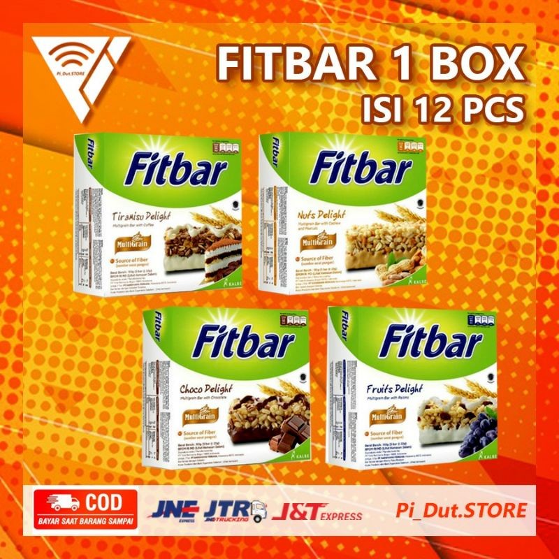 Snack Fitbar Camilan Diet 1Box Isi 12Pcs Sehat