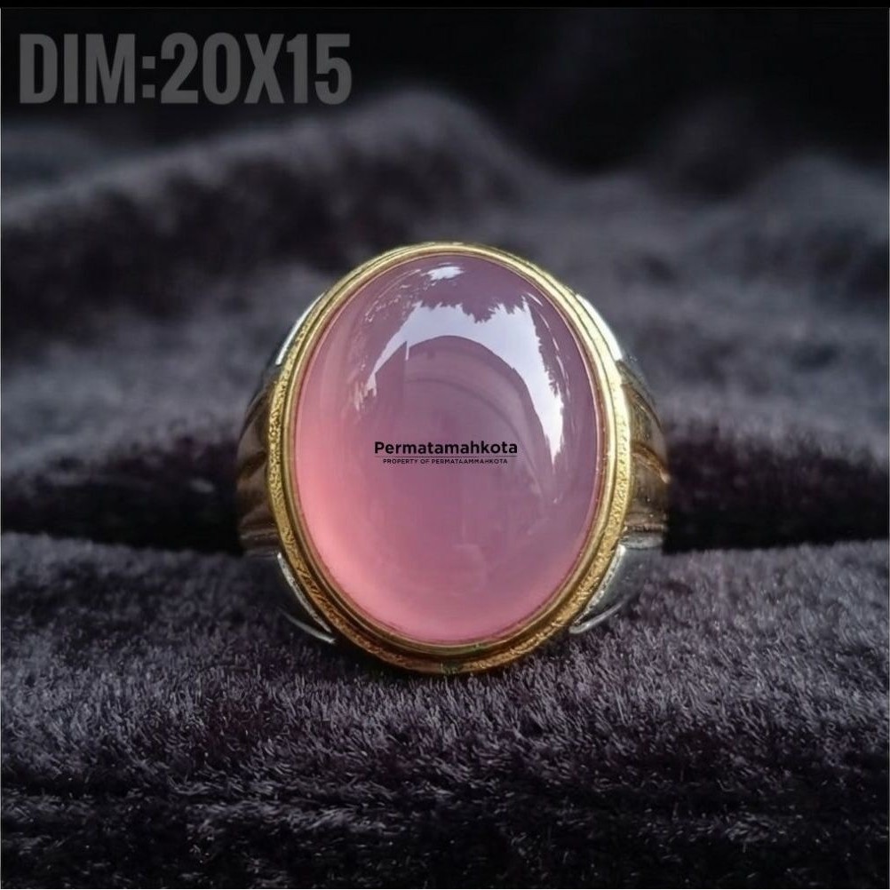 Cincin Batu Akik Lavender Batu raja Asli Original