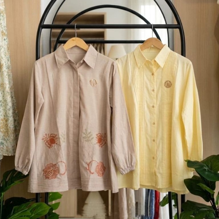 Winody blouse | blouse kancing aktif | tunik | Shee fashion