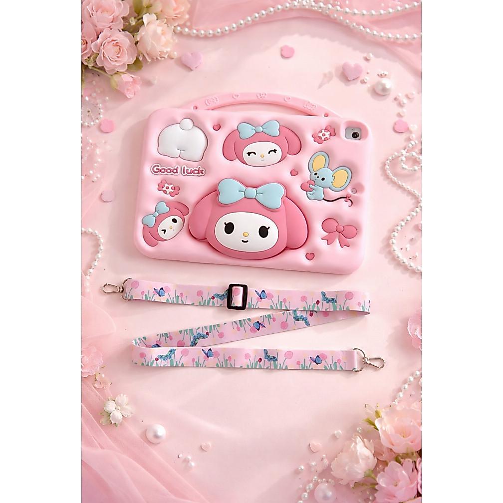 3D Cute Rainbow Bear Case for Samsung Galaxy Tab A9 / A9 Plus / A11 / A11 Plus / S9 / S9 FE / S10 FE