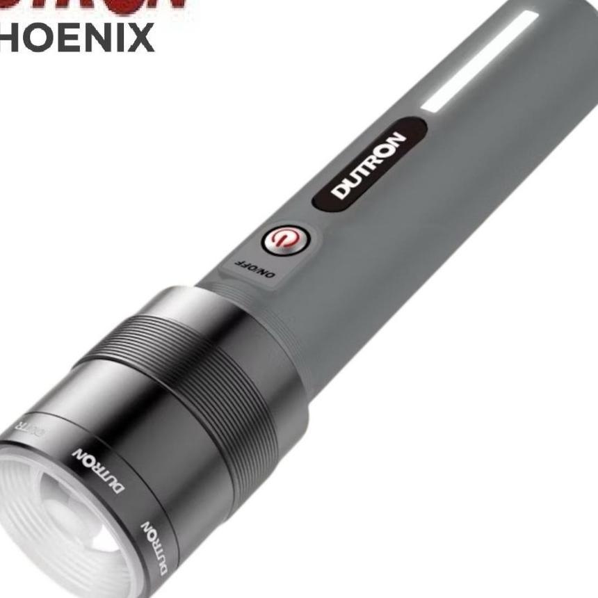 Dutron Phoenix Led Zoom Senter Waterproof Usb-C || Senter Led Zoom Cob Jarak Jauh Tahan Lama Usb-C