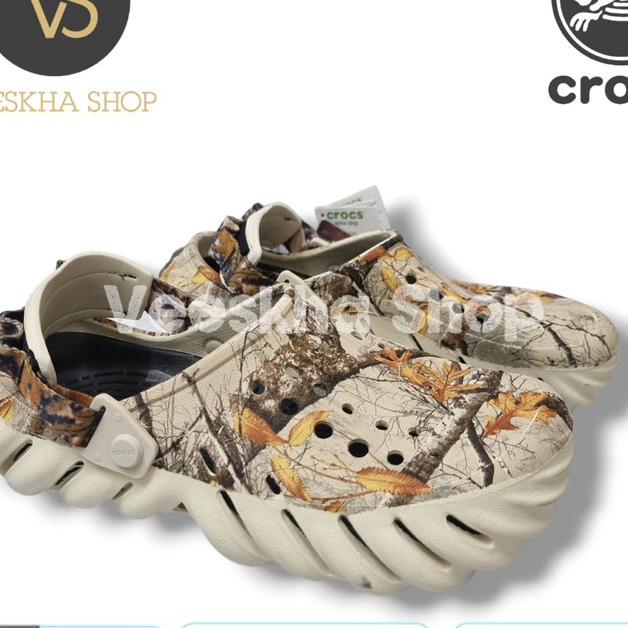 Sandal Echo Clog Real Tree Pria/Echo Clog/Sandal Pria (Crocs Echo Clog Real Tree)