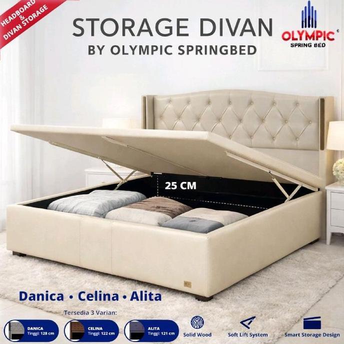 Divan Olympic New Danica Dipan Olympic Springbed Divan Rangka Tempat Tidur Saja Tanpa Sandaran