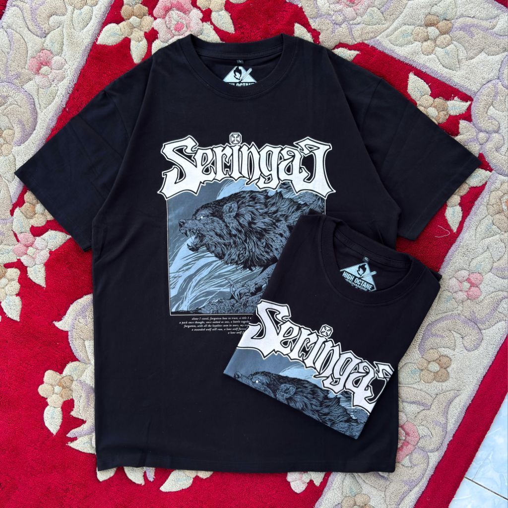 Tshirt | Kaos band original Seringai - Lone Wolf Original Merchandise Seringai