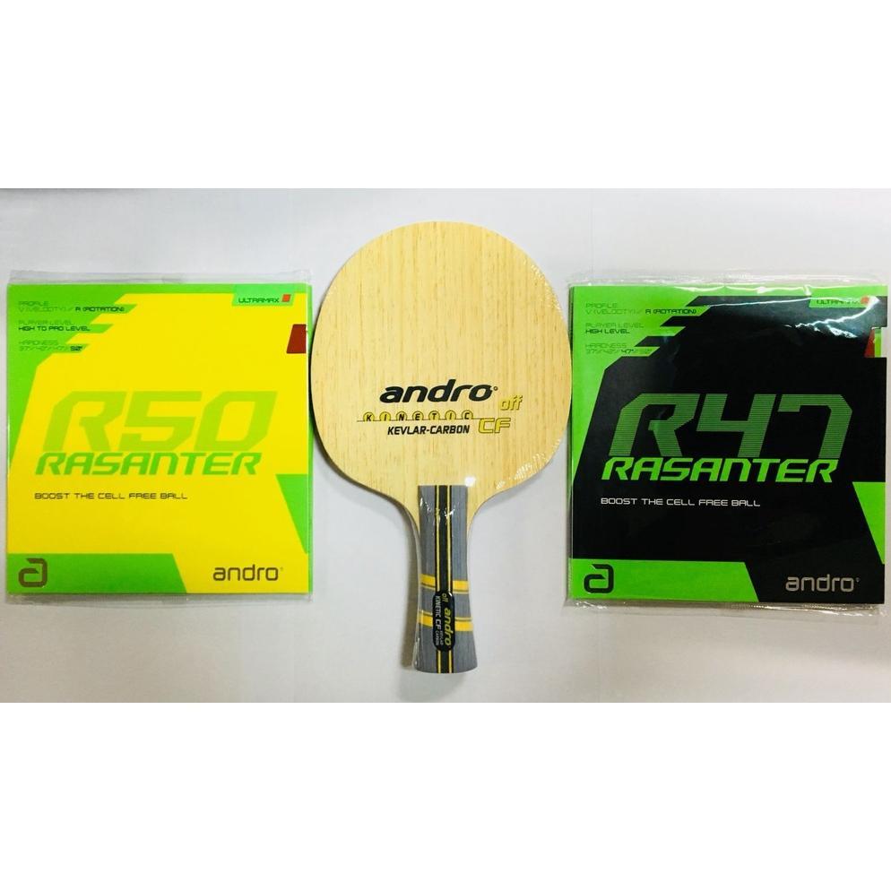 [ UVU ] Setup Tenis Meja Pingpong Andro Kinetic CF OFF Andro Rasanter R50 R47