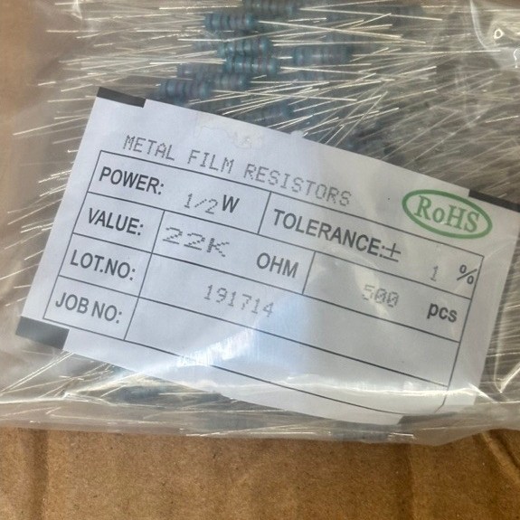 Resistor 1/2 watt 22k / resistor 22 k
