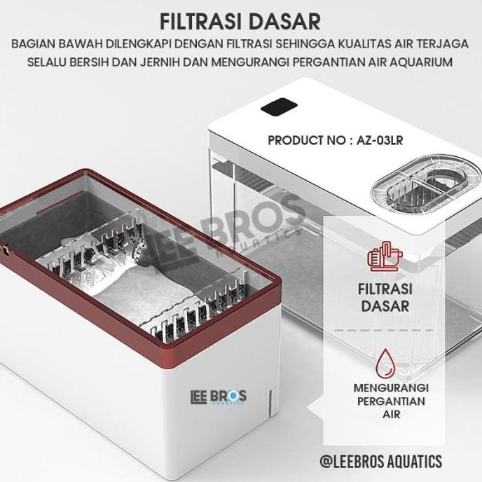 Aquarium Mini Lengkap Dengan Filter + LED / Aquarium Fullset PAS