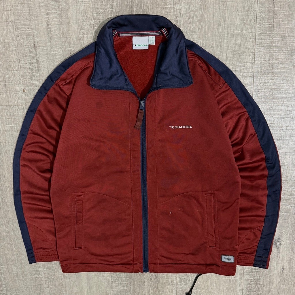 Jacket diadora tracktop dark maroon