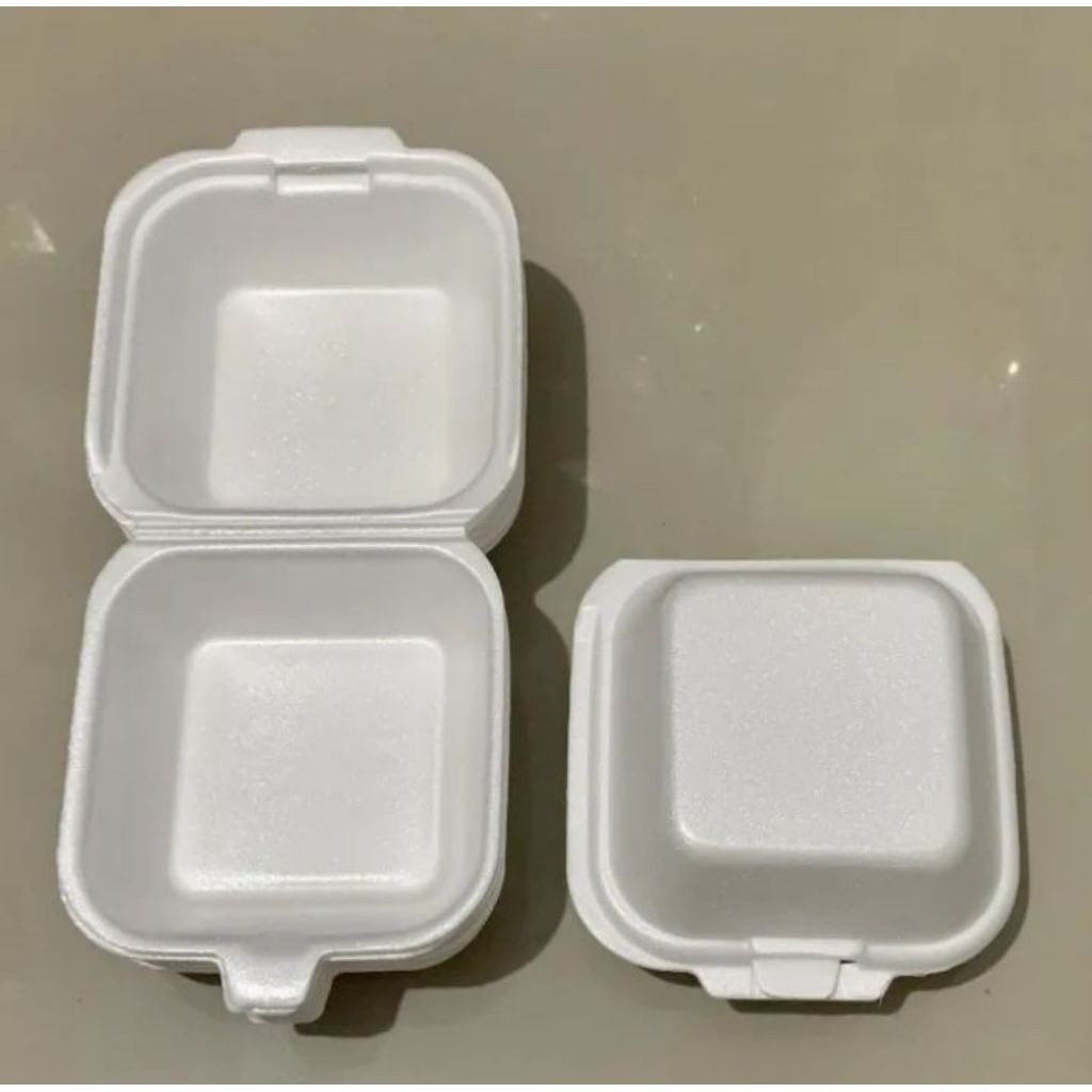 10 pcs Kotak Makanan Styrofoam Burger