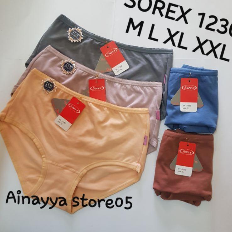 (6Pcs) Celana Dalam Wanita Sorex 1230 Original