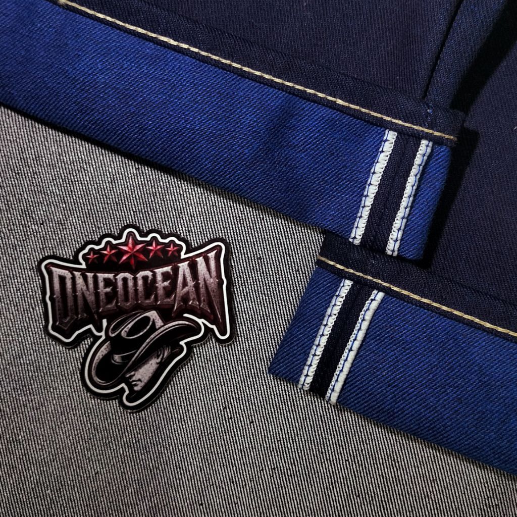ONE OCEAN DENIM >>  jeans SELVEDGE accent weft lineblue PANTHER WOLF x pro indigo