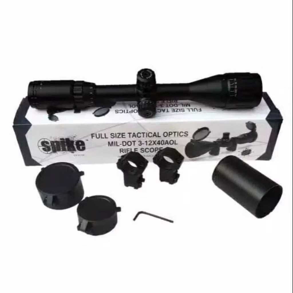 Teleskop Senapan Plihan B-NELL Spaike Thomson 3-12x40 AOL 3-9x40 3-7x28 4x20