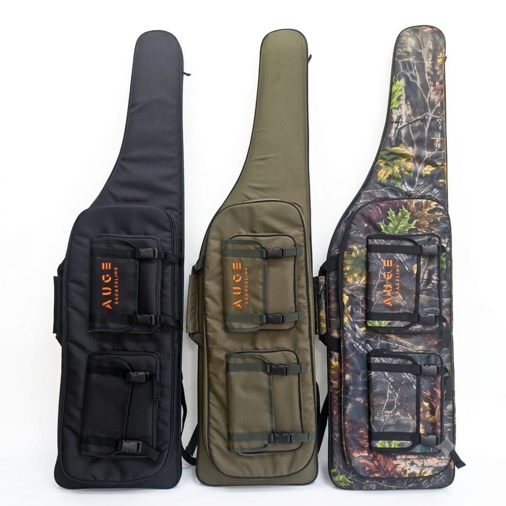 TAS PCP / CAMO KLASIK AUGE 120 CM + tempat pompa / TAS HITAM KLASIK AUGE 120 CM/ AUGE PCP