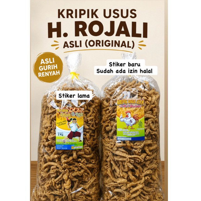 Kripik Usus H Rojali/ AMK 2kg (Gratis kardus packing)