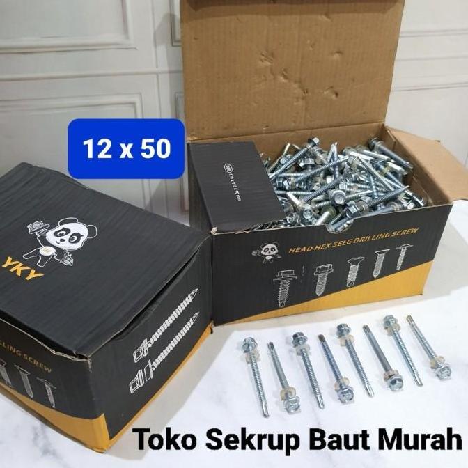 Baut Drilling 12x50 / Baut Roofing Screw 12x50 / Driling Sds/ Sekrup Drilling 12 x 50