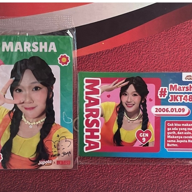 SET Photocard jkt48 hologram marsha holo japota limited edition ve