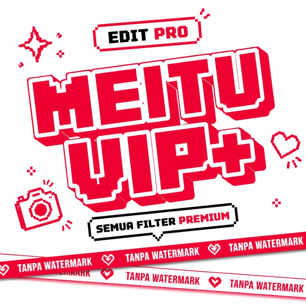 MEITU PRO PREMIUM 7 & 14 HARI FULL UNLOCK IOS ANDROID EDITOR FOTO VIDEO AI TANPA IKLAN BERGARANSI