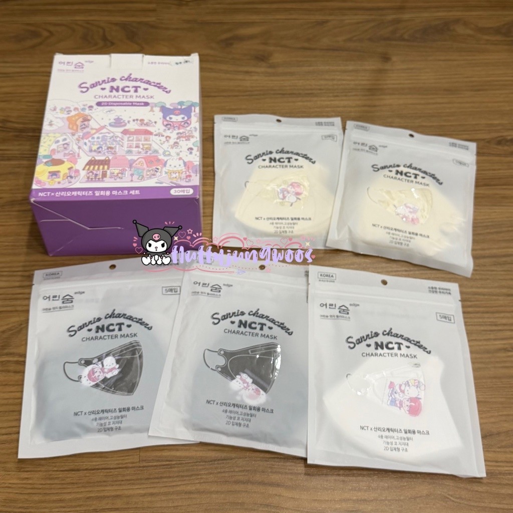 jungwoo nct x sanrio mask nct127 masker pochacco