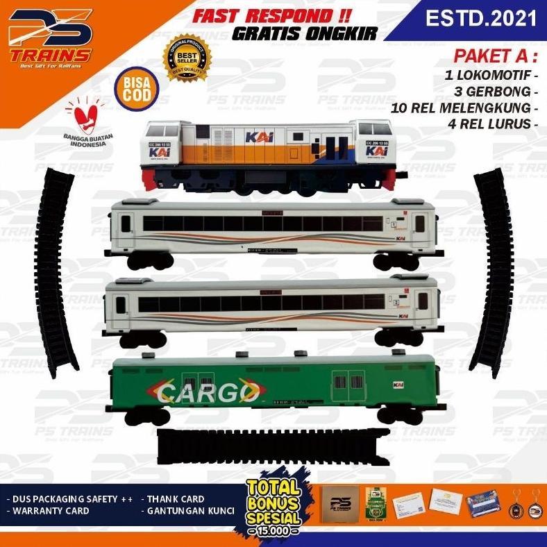 [NEW] [MESIN] MAINAN KERETA API INDONESIA CC206 EKSEKUTIF MILD STEEL 2 HANDMADE