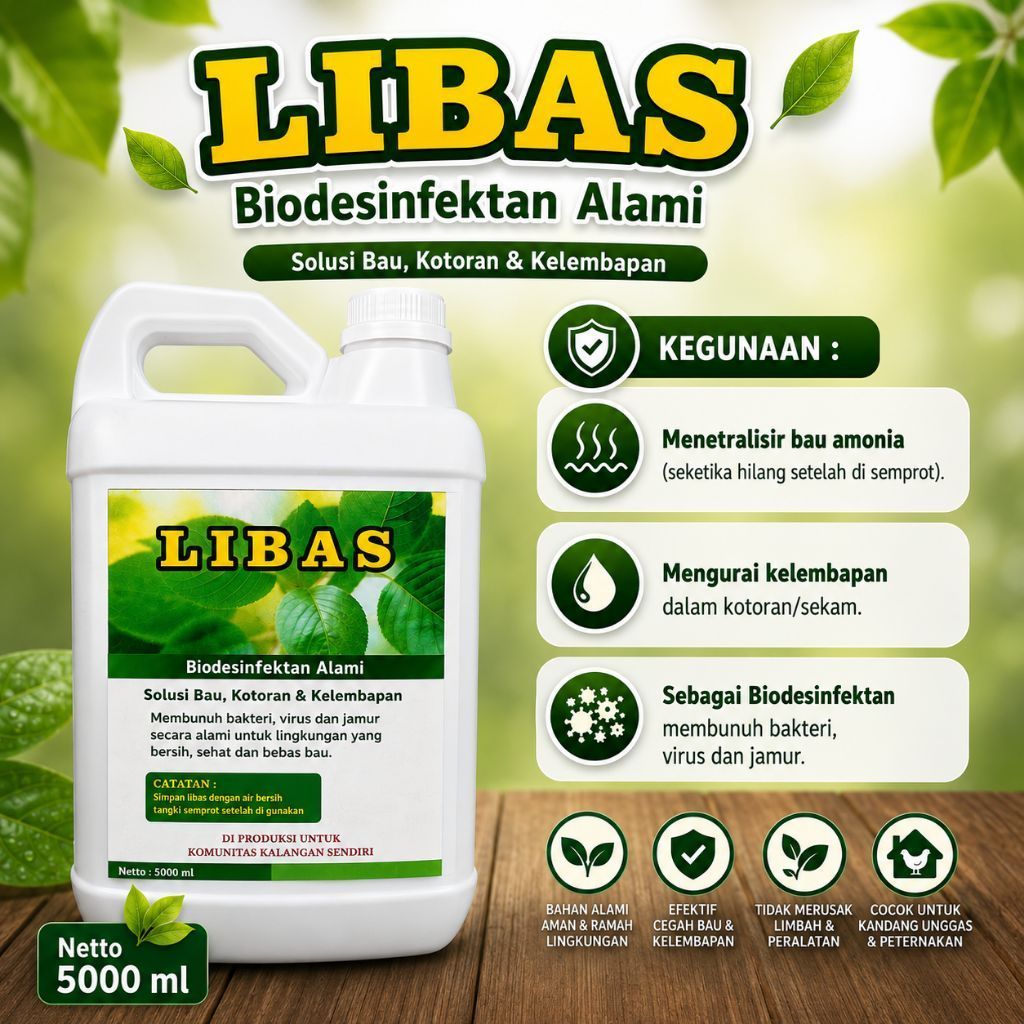 LIBAS Penghilang Bau Amoniak Kandang