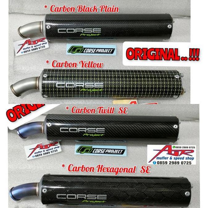 Knalpot Aitech Orinal Bluemoon rainbow Carbon Kevlar ORI Ninja R RR