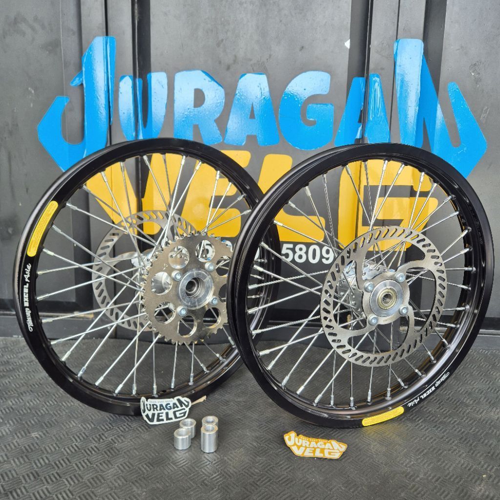 whelset velg TROCIL KOMPLIT tromol DURAL T6 slim drag mini kecil pnp crf ninja mx king gtr sonic sat