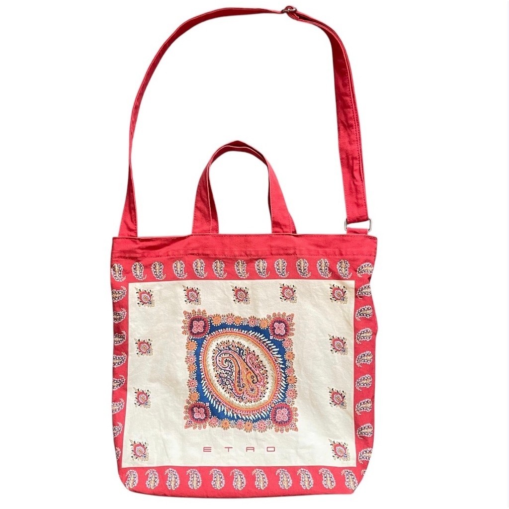 ETRO Paisley Motif Tote Bag / Sling Bag