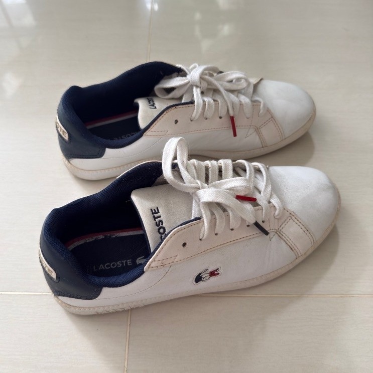 Preloved Sepatu Lacoste Putih ORI