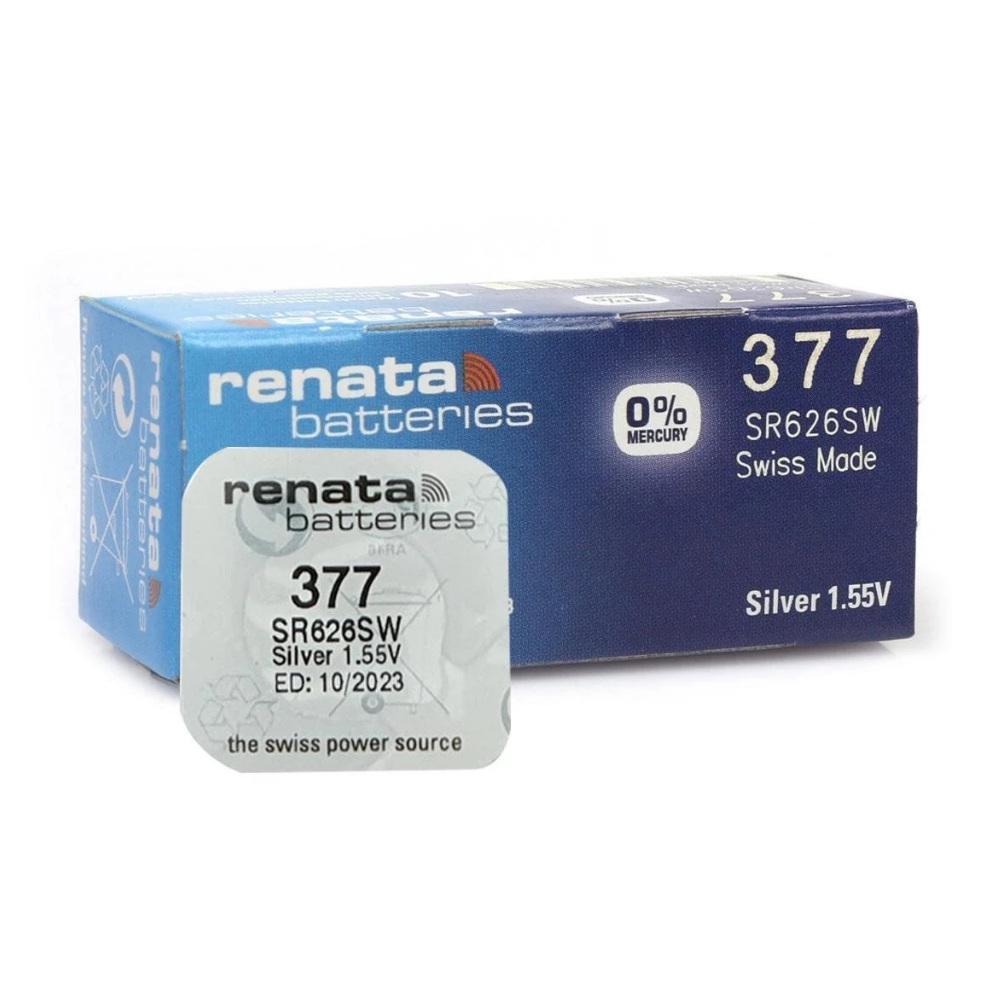 HEMAT RENATA ORI 377 SR626SW BATERAI JAM BATRAI BATREI BATTERY BATRE ASLI SR626 SW SR 626