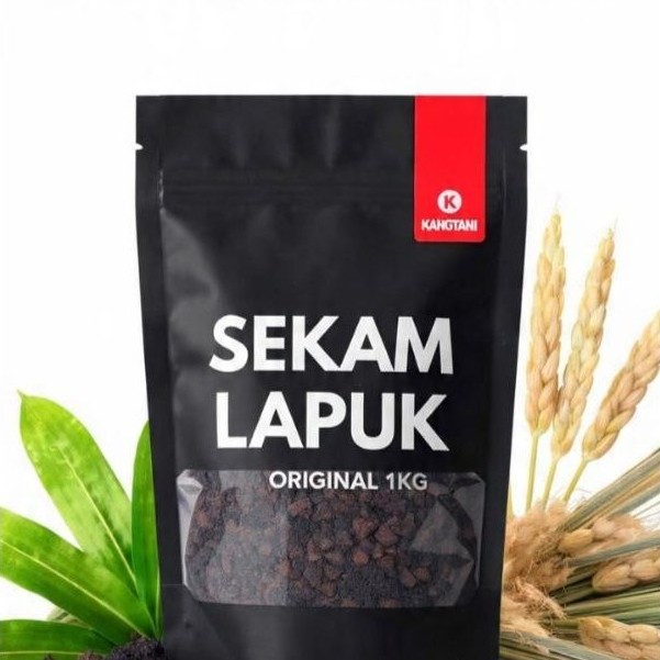 Sekam padi lapuk fermentasi alami