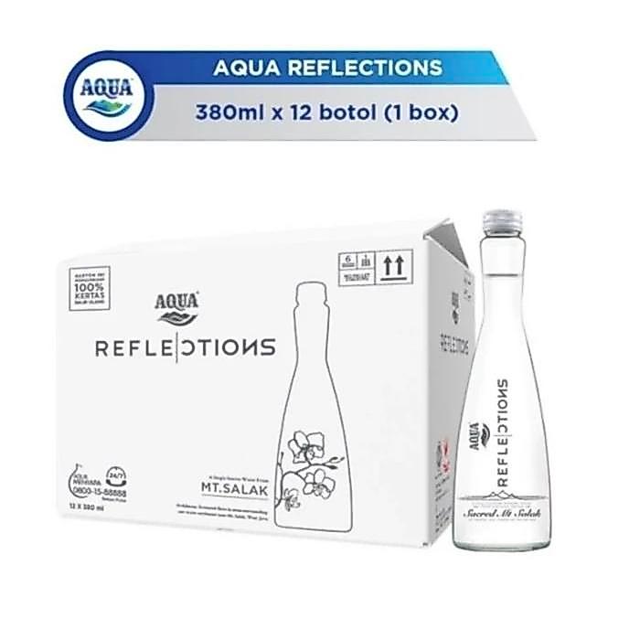 Aqua Reflection 380 Ml Botol Kaca Kartonan 12 Botol