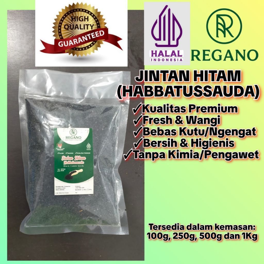 Jintan Hitam Biji Asli Habbatussauda Higienis Halal Regano